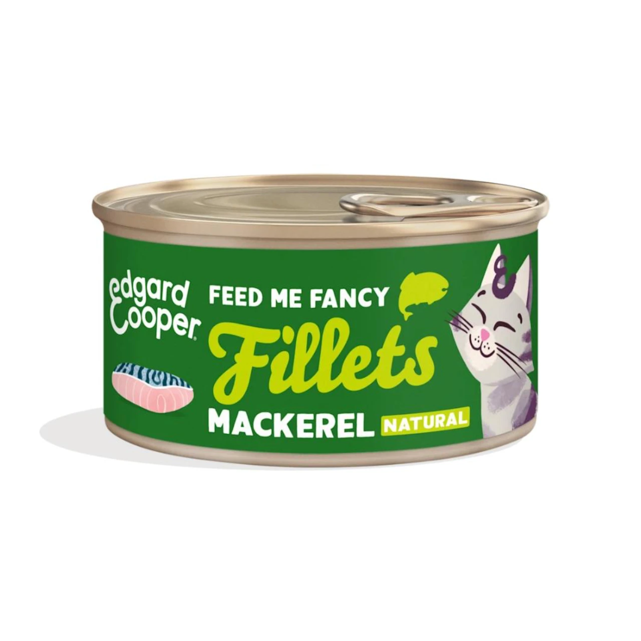 Edgard & Cooper kattefilet makrel i bouillon 70 g